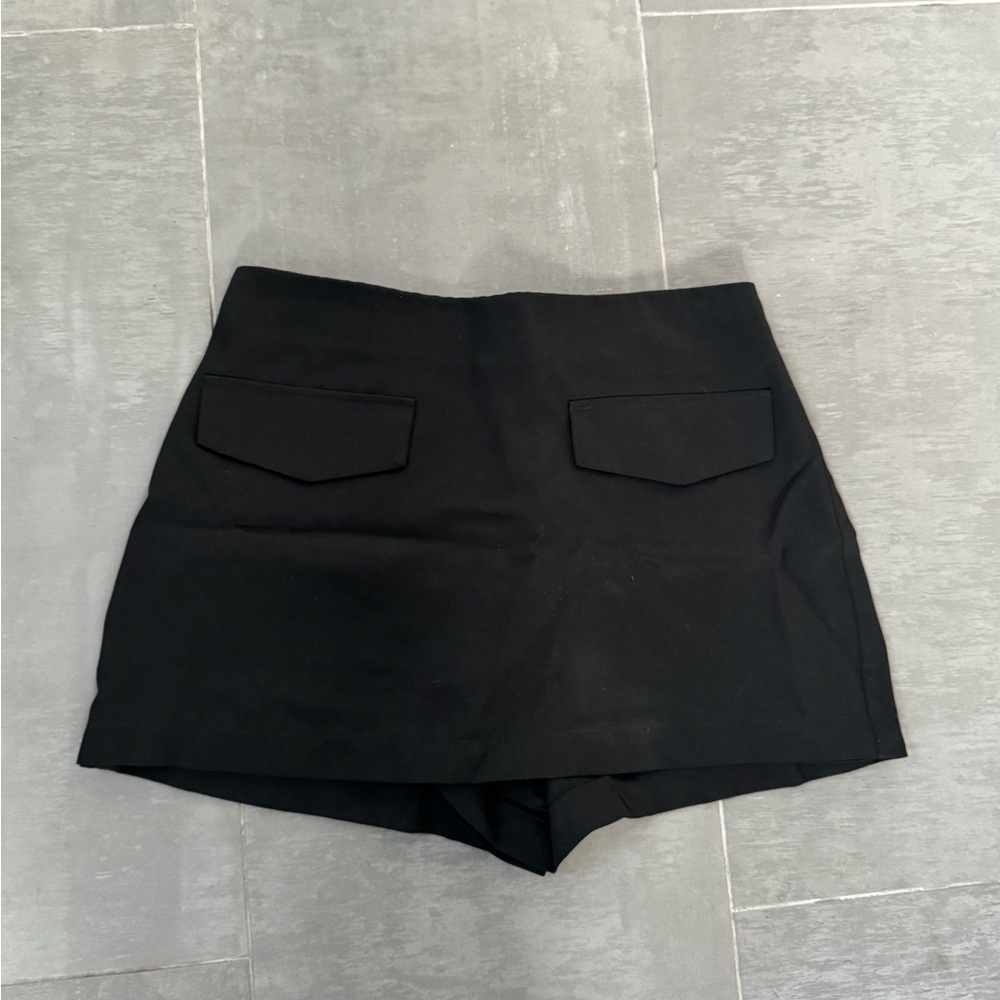 Reformation Imogen Black Mini Skort - Picture 5 of 6